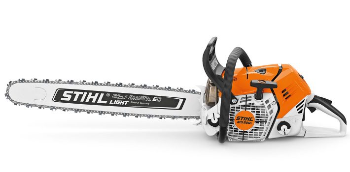 STIHL MS 500i avec un guide Rollo ES