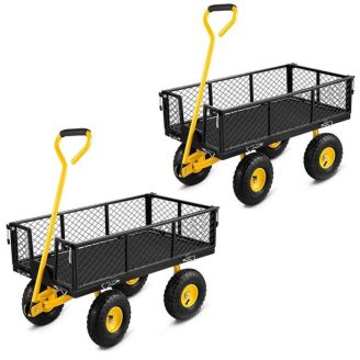 2x Chariot de transport chariot de jardin Divit GW3 227 kg