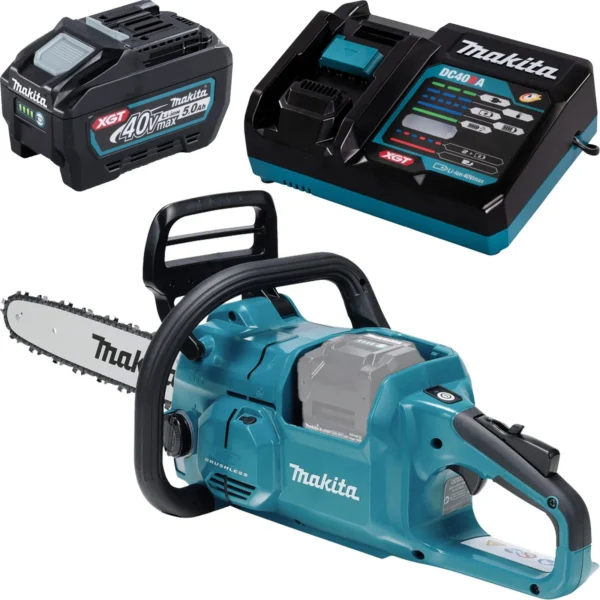 Makita UC011GT101 mit Akku BL4050F 5,0 Ah + Schnellladegerät DC40RA